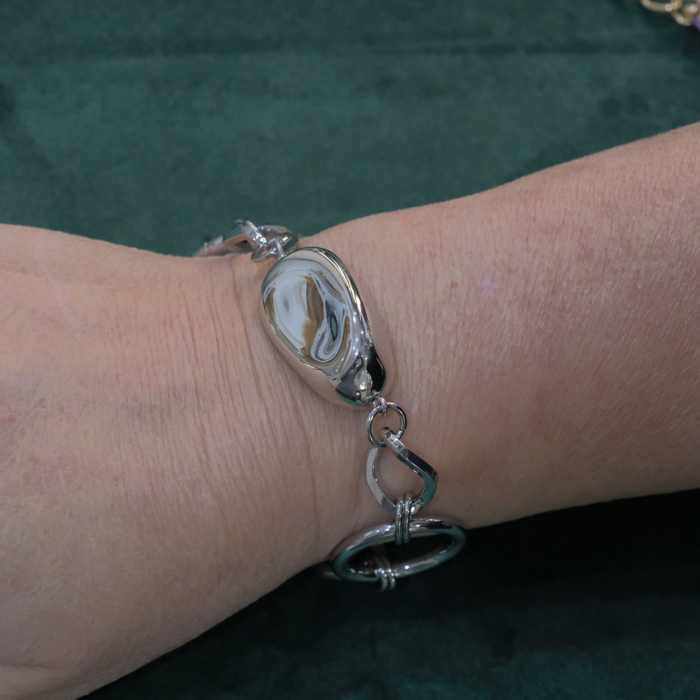 Bracciale in acciaio liscio