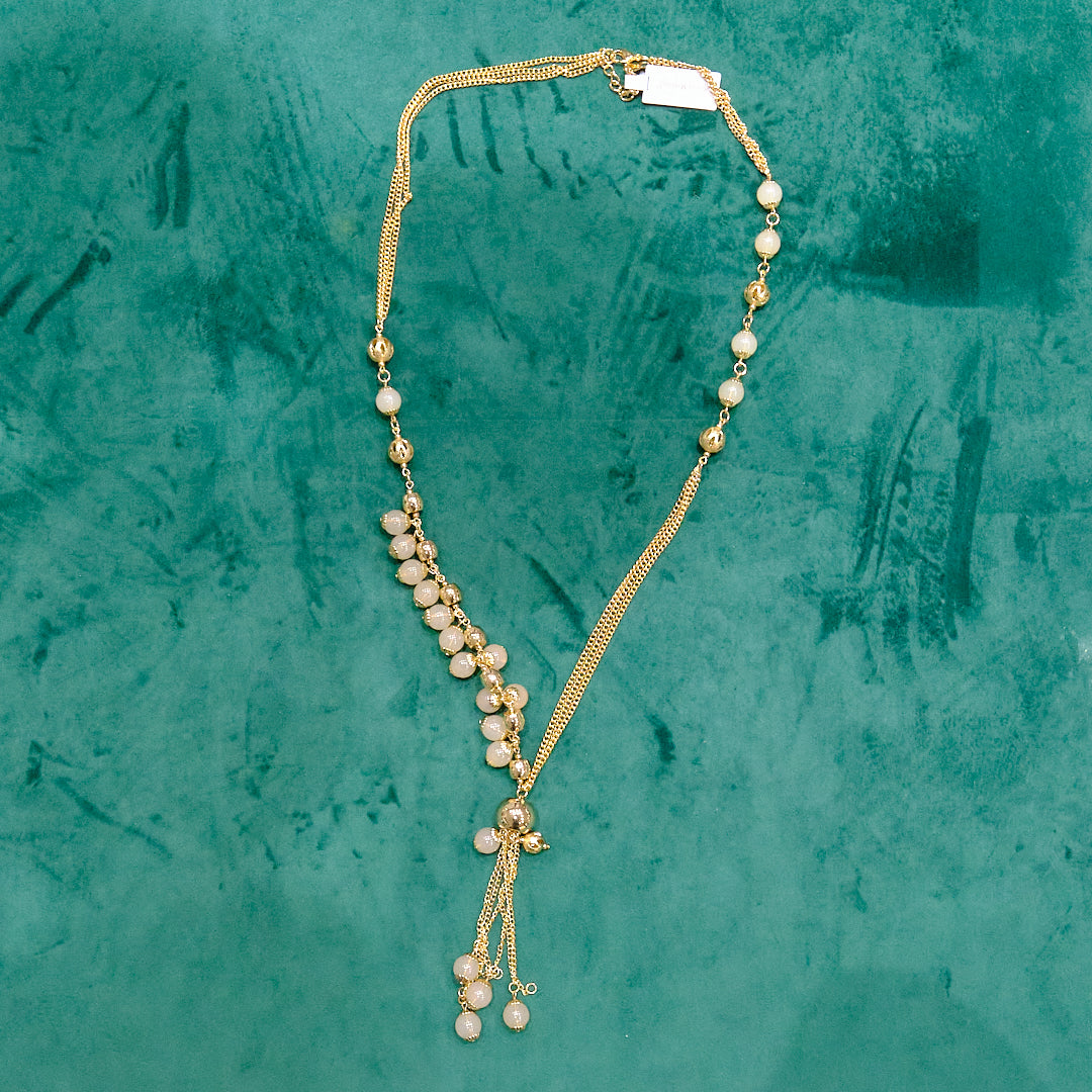 Collana in acciaio e pietre dure