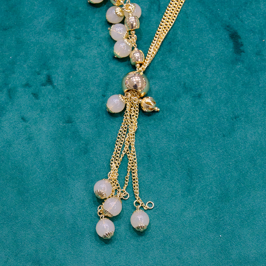 Collana in acciaio e pietre dure