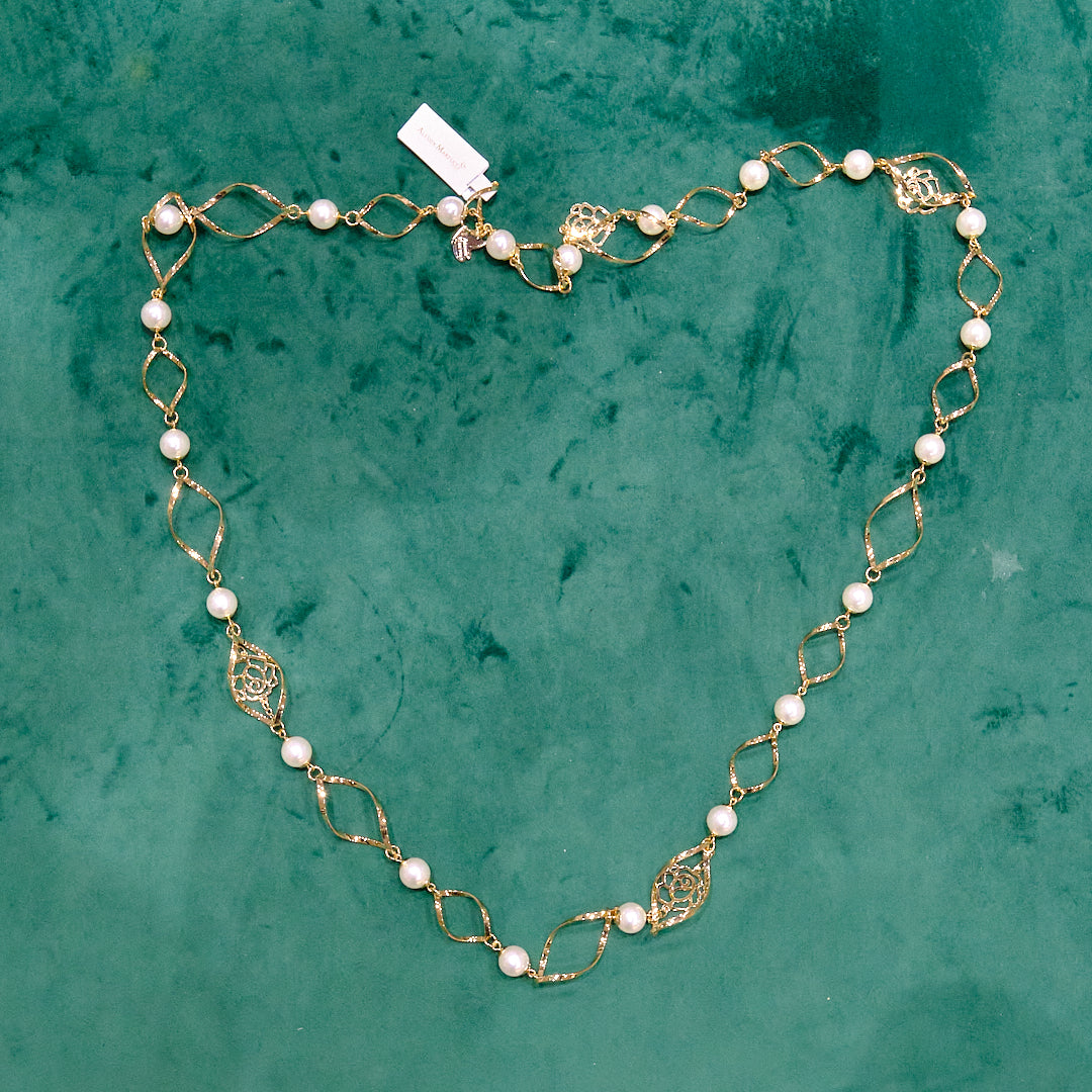 Collana in acciaio e pietre dure