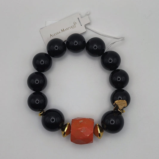 Bracciale elastico con pietre dure