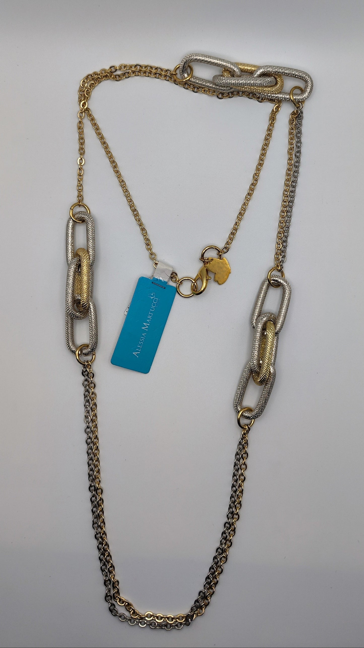 Collana in acciaio satinato