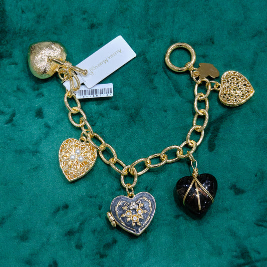 Bracciale in acciaio e pietre dure