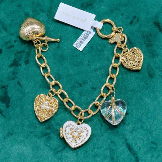 Bracciale in acciaio e pietre dure